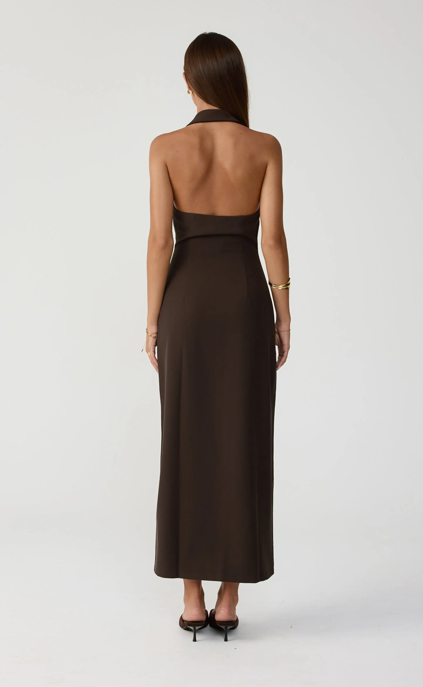 Abbott Maxi Dress (Chocolate) - Image 3