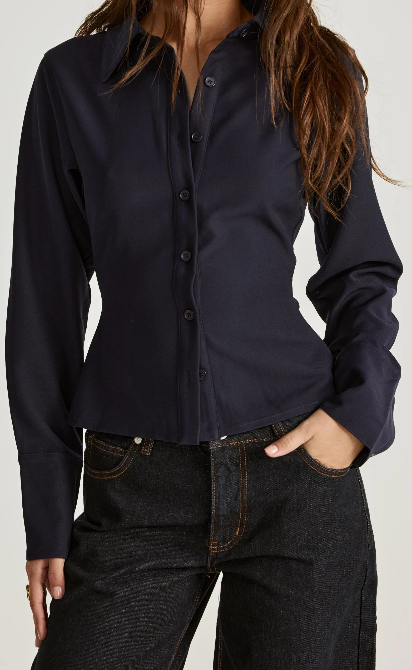 Alice Shirt (Navy) - Image 4