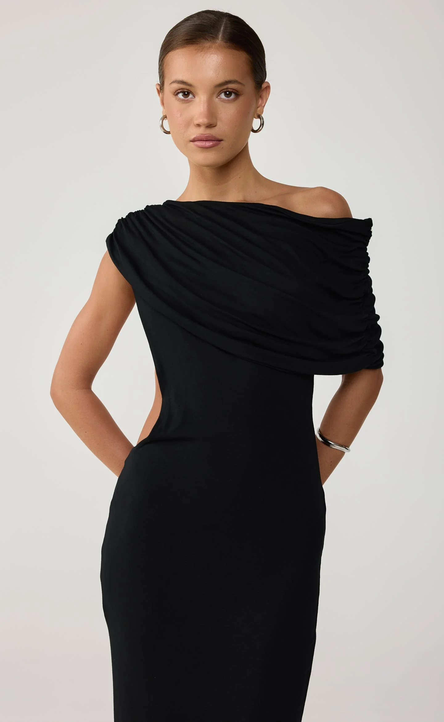 Alisa Maxi Dress (Black) - Image 2