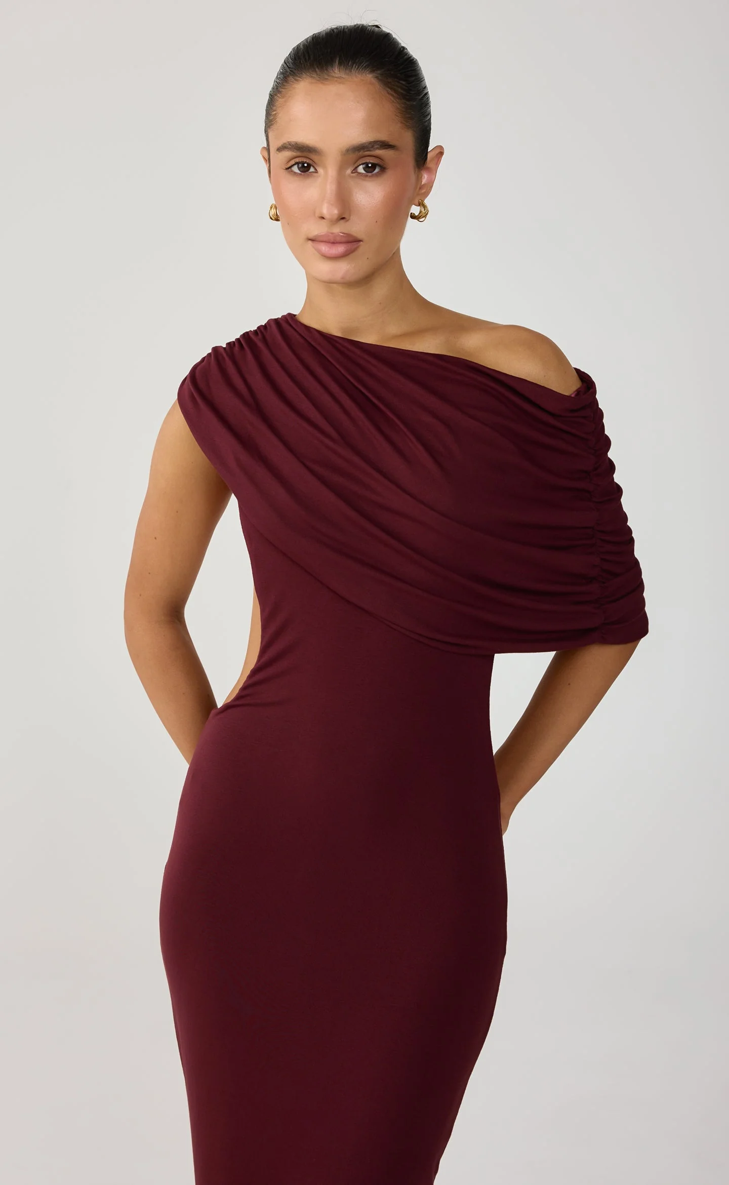 Alisa Maxi Dress (Wine) - Image 6
