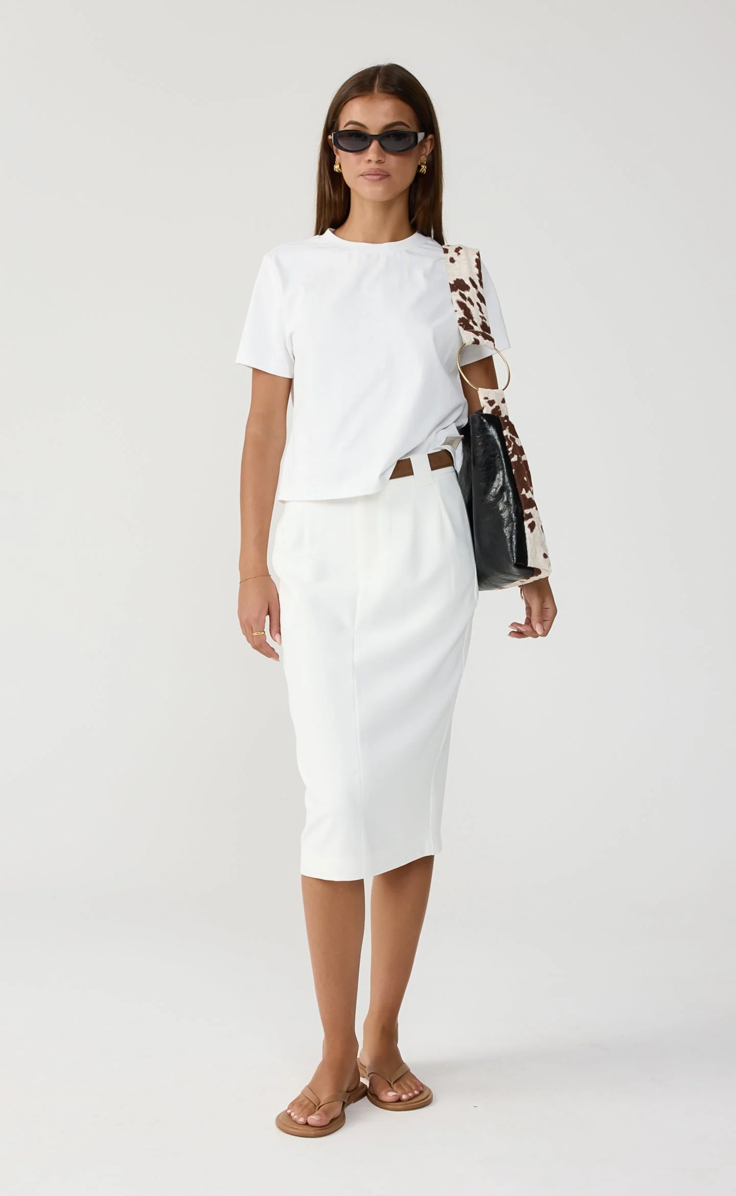 Bryson Midi Skirt (White) - Image 2
