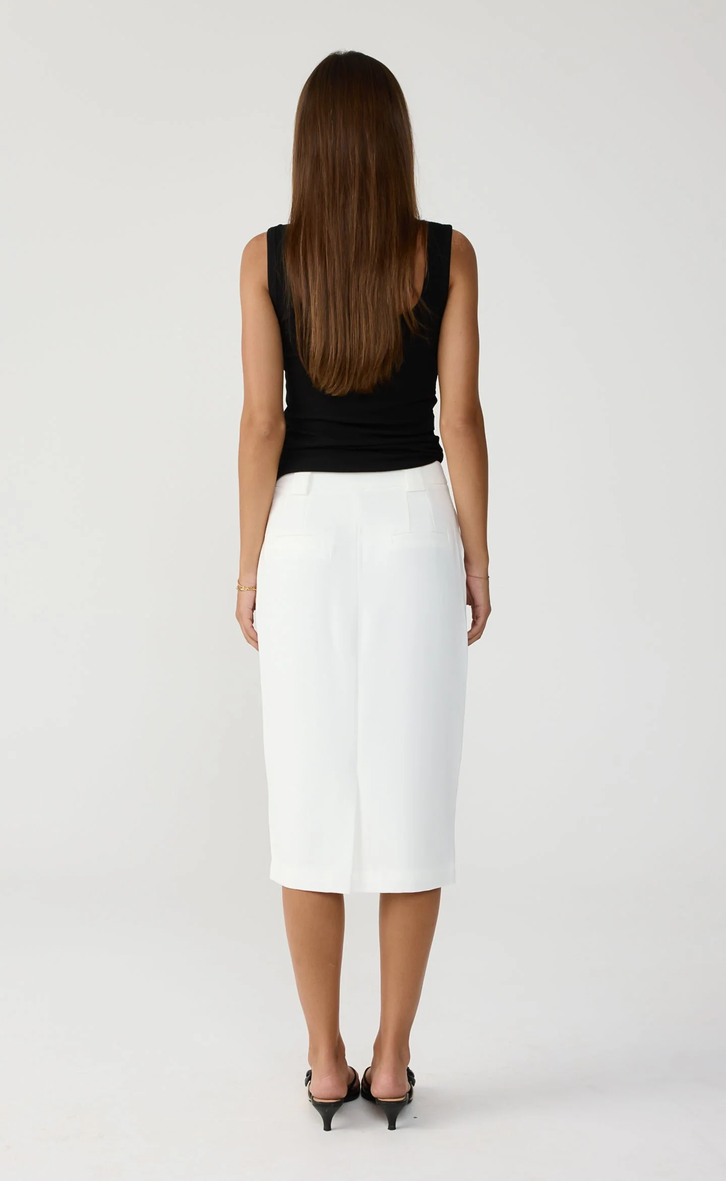 Bryson Midi Skirt (White) - Image 3