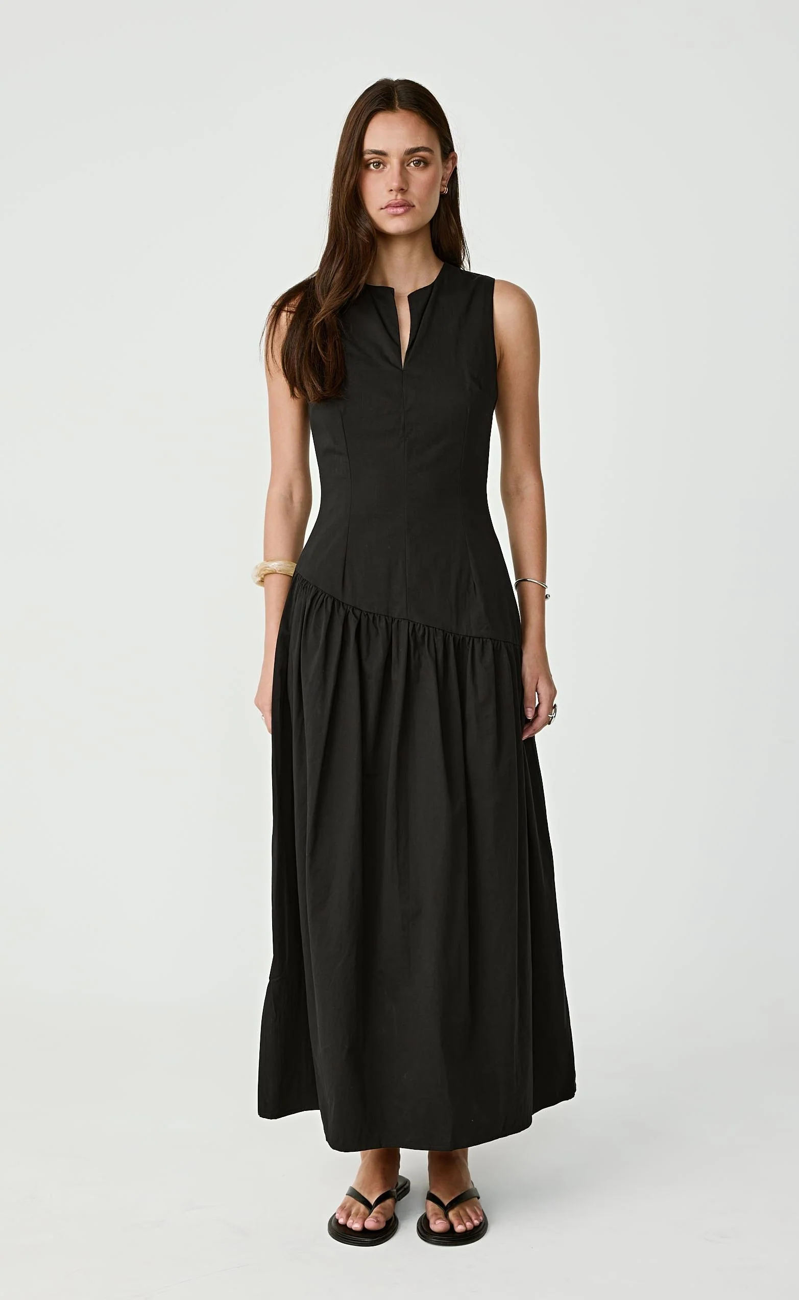 Caden Maxi Dress (Black) - Image 3