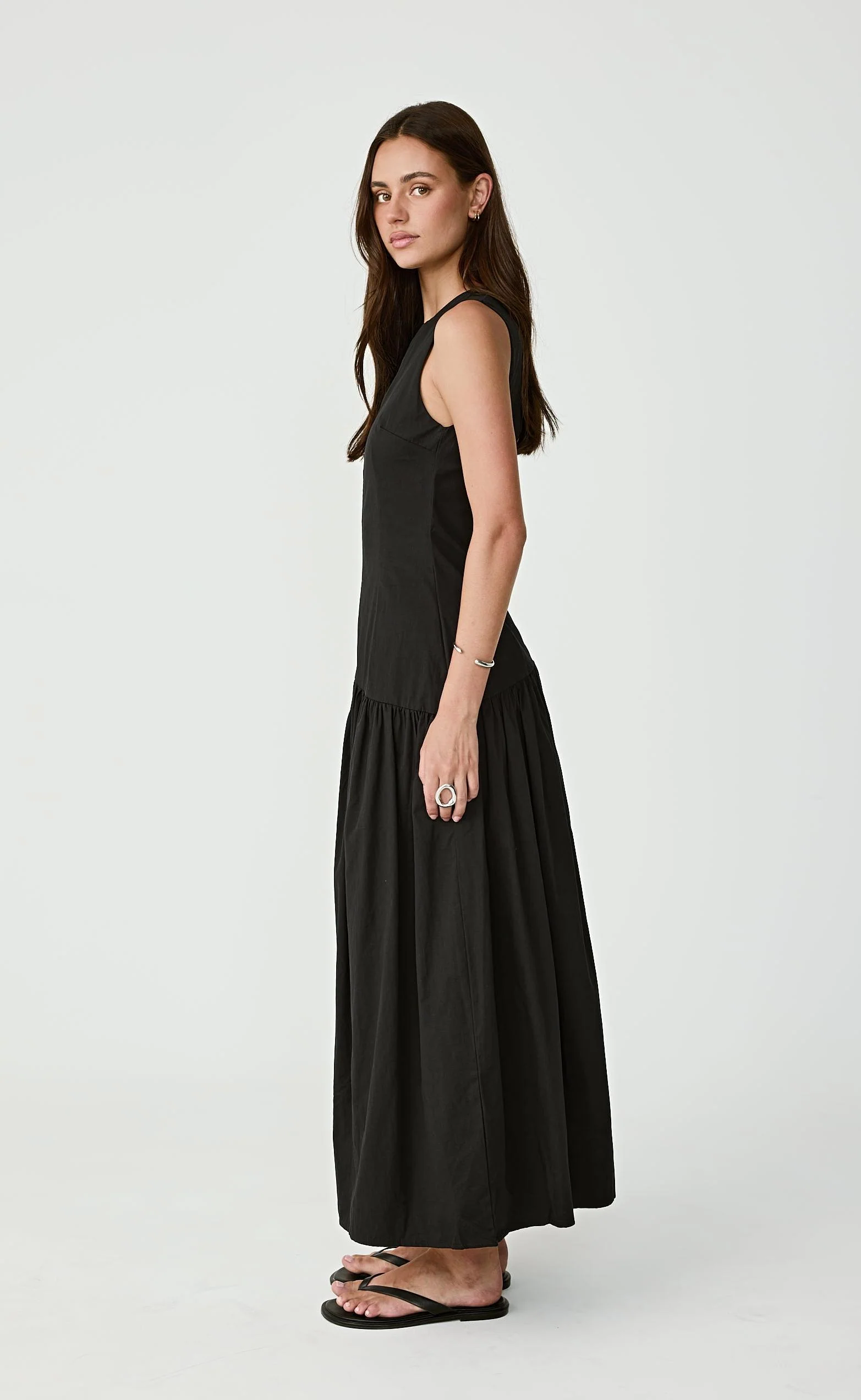 Caden Maxi Dress (Black) - Image 4