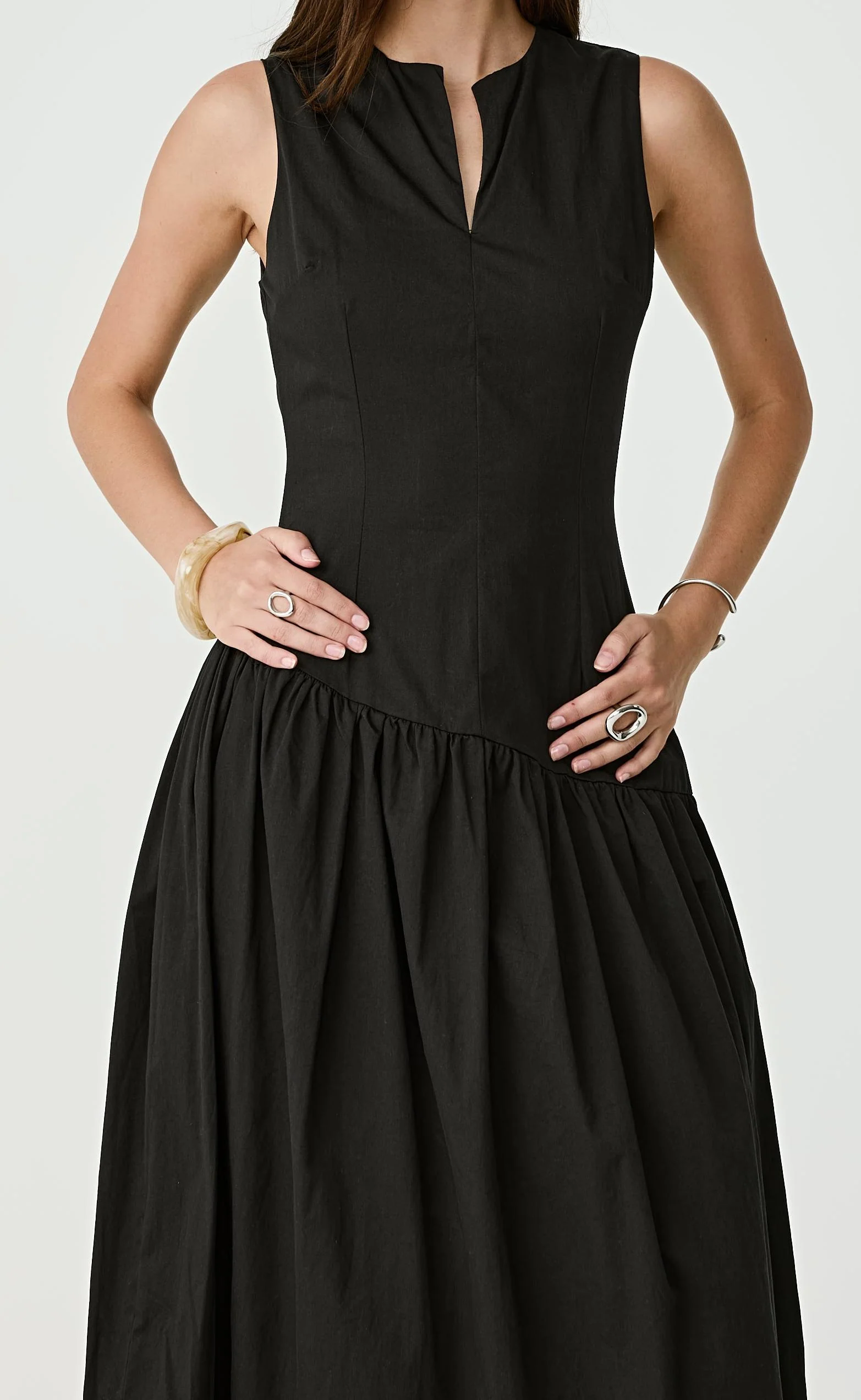 Caden Maxi Dress (Black) - Image 6