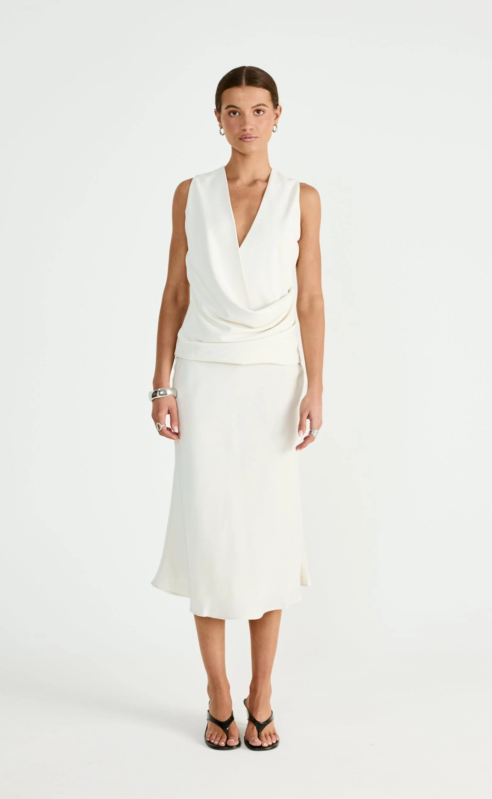 Dakari Midi Skirt (Oat) - Image 5