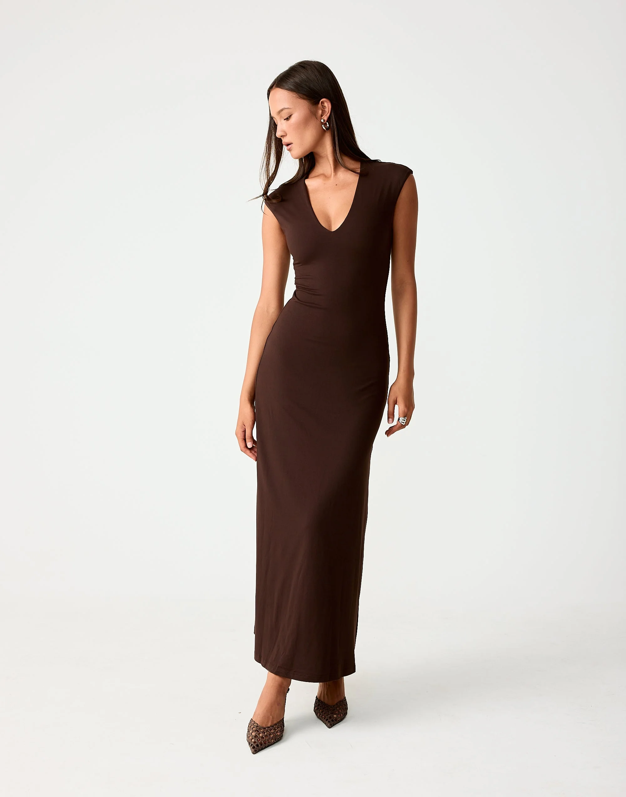 Deka Maxi Dress (Chocolate) - Image 7