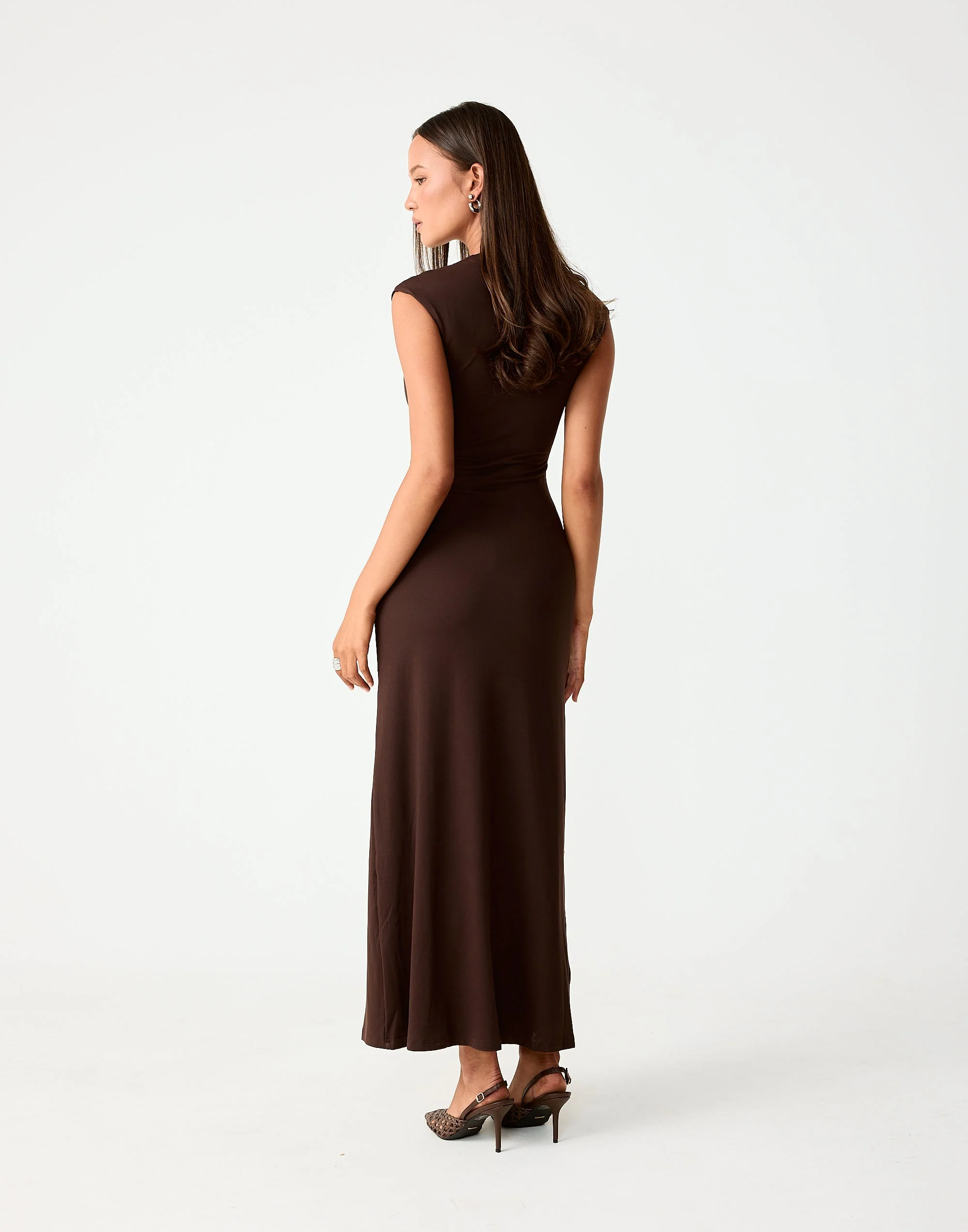 Deka Maxi Dress (Chocolate) - Image 8