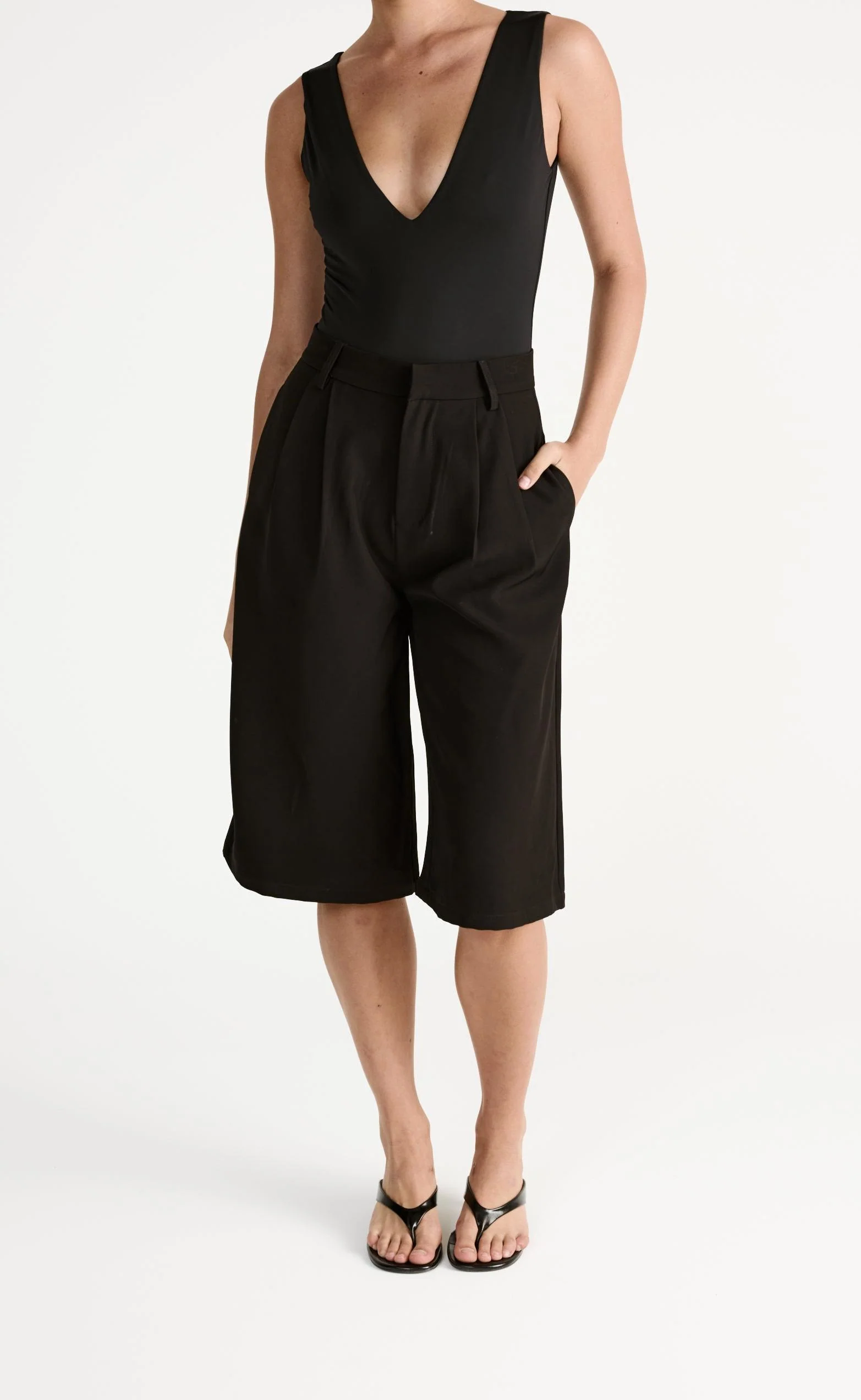 Emmett Midi Pants (Black)