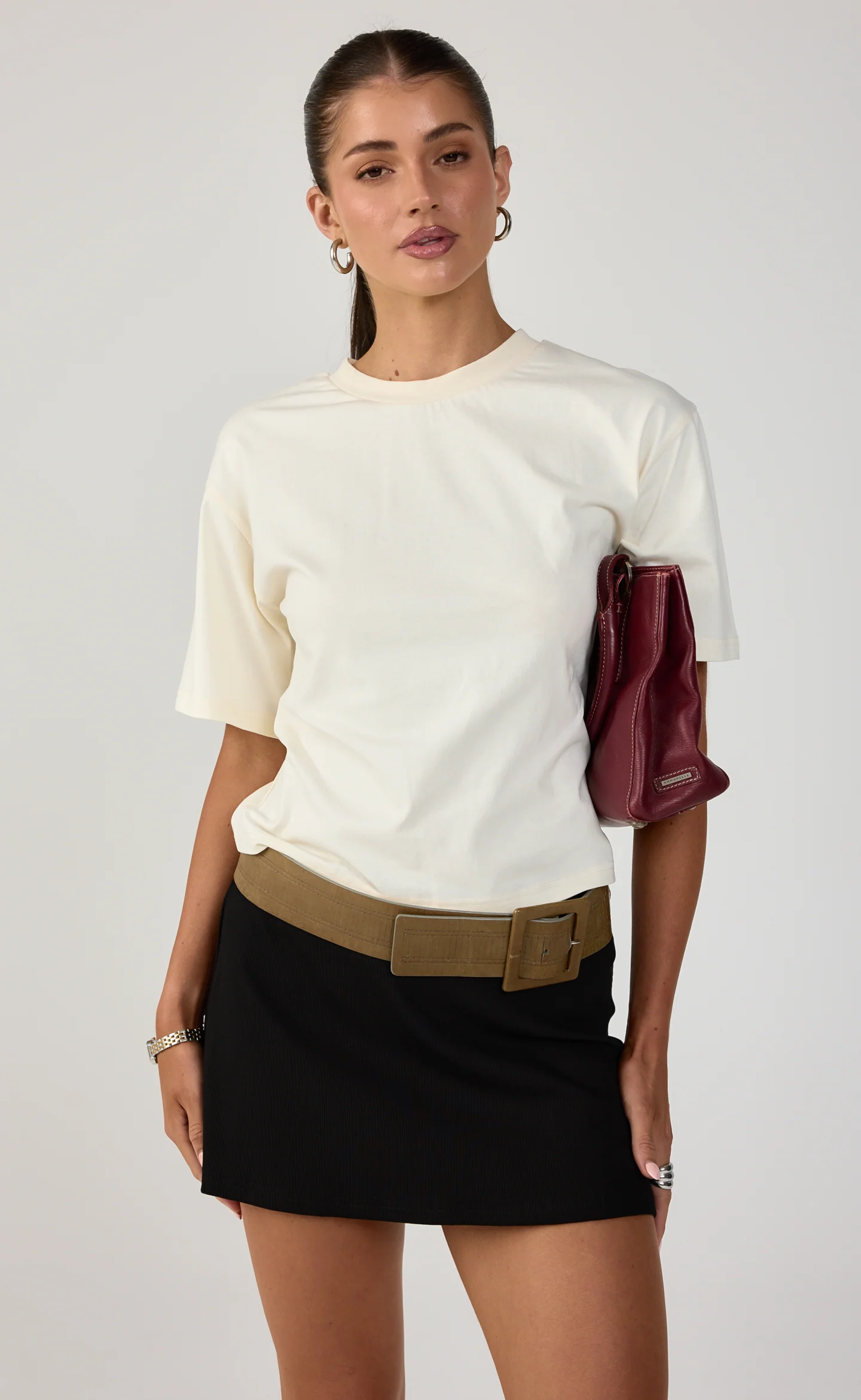 Emmie Mini Skirt (Black) - Image 3