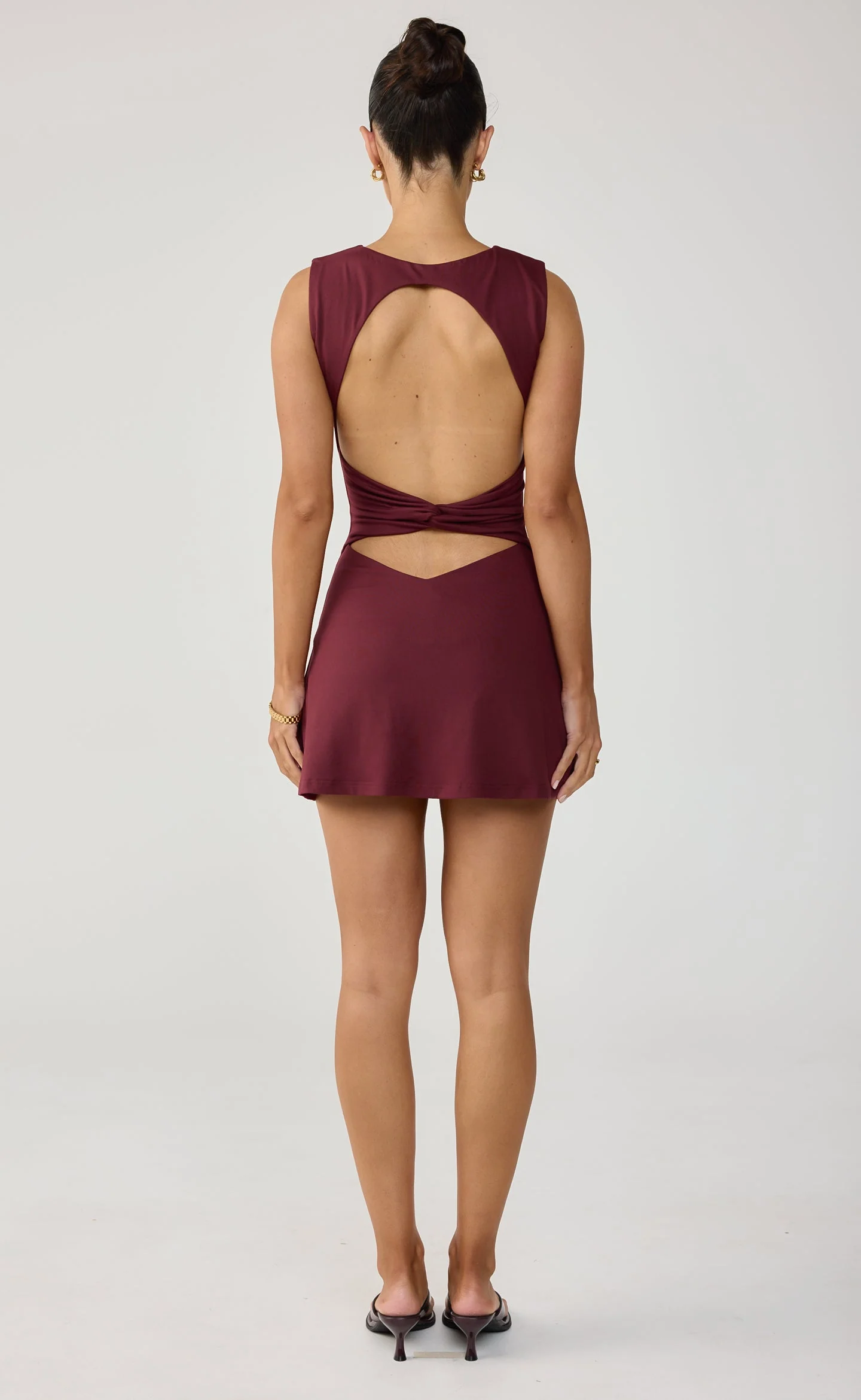 Foster Mini Dress (Wine) - Image 3