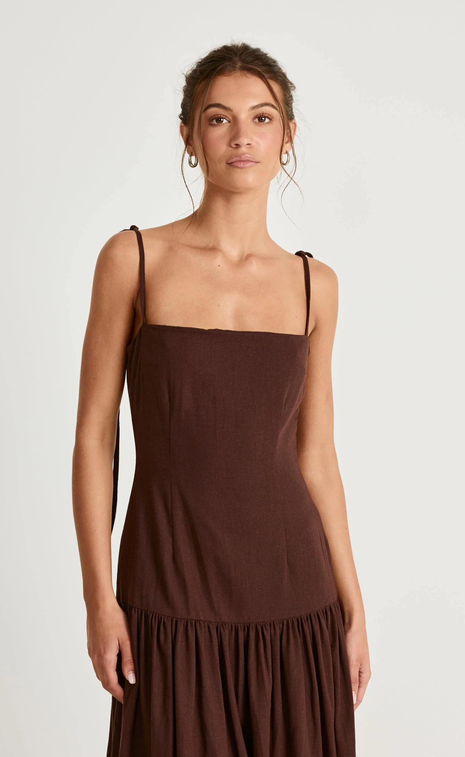 Hazel Maxi Dress (Chocolate) - Image 2