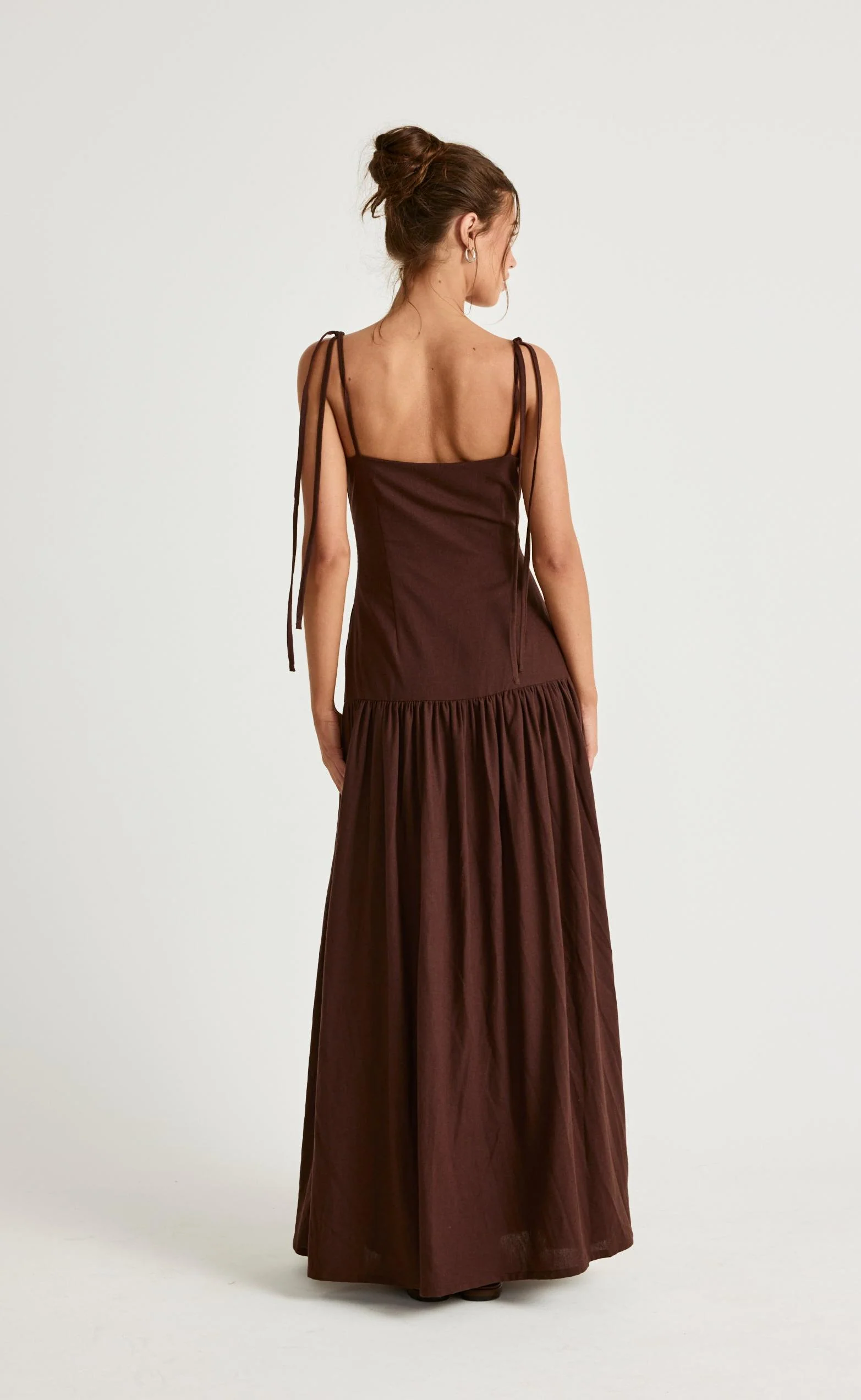 Hazel Maxi Dress (Chocolate) - Image 4