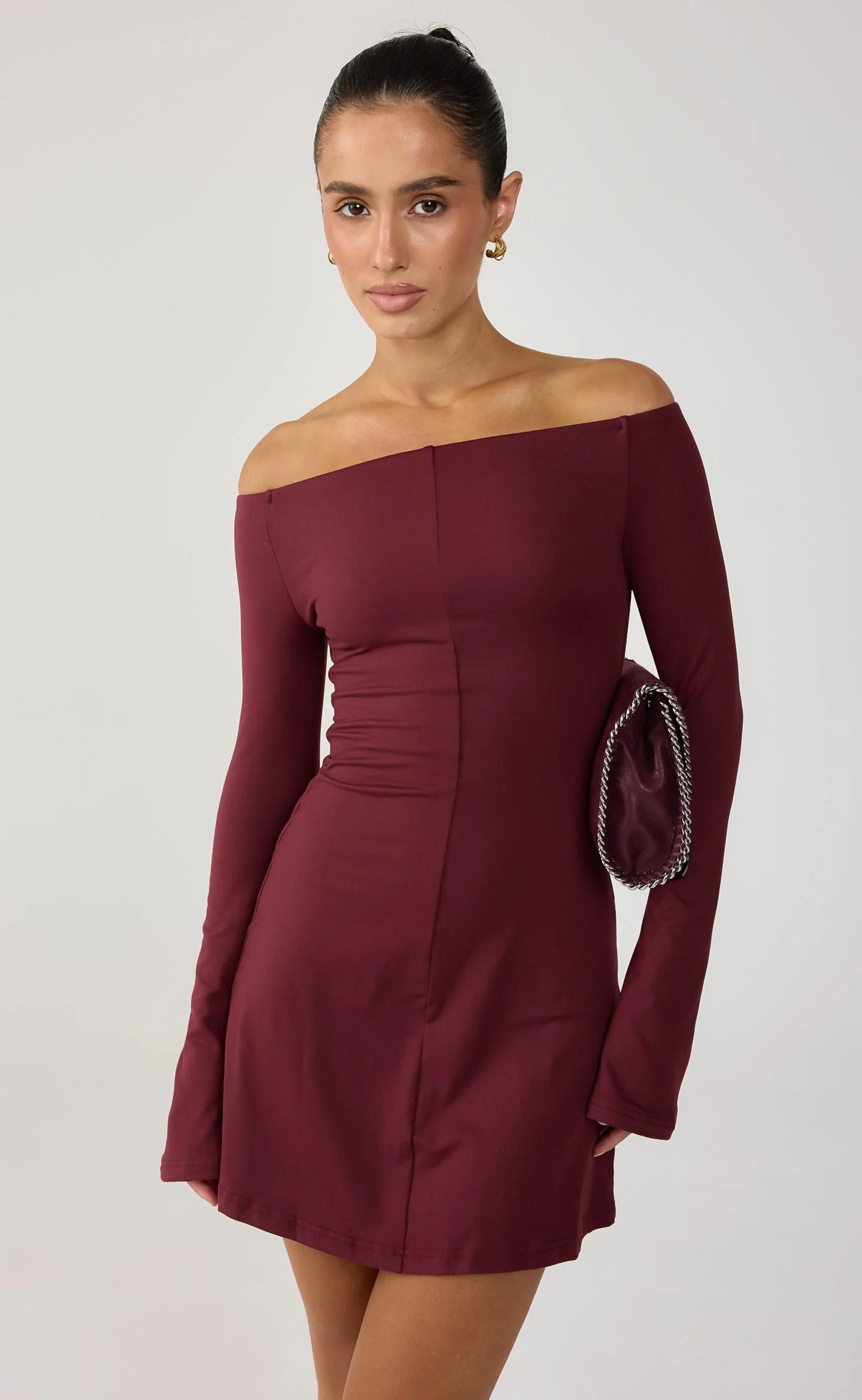 Kendale Mini Dress (Wine) - Image 2