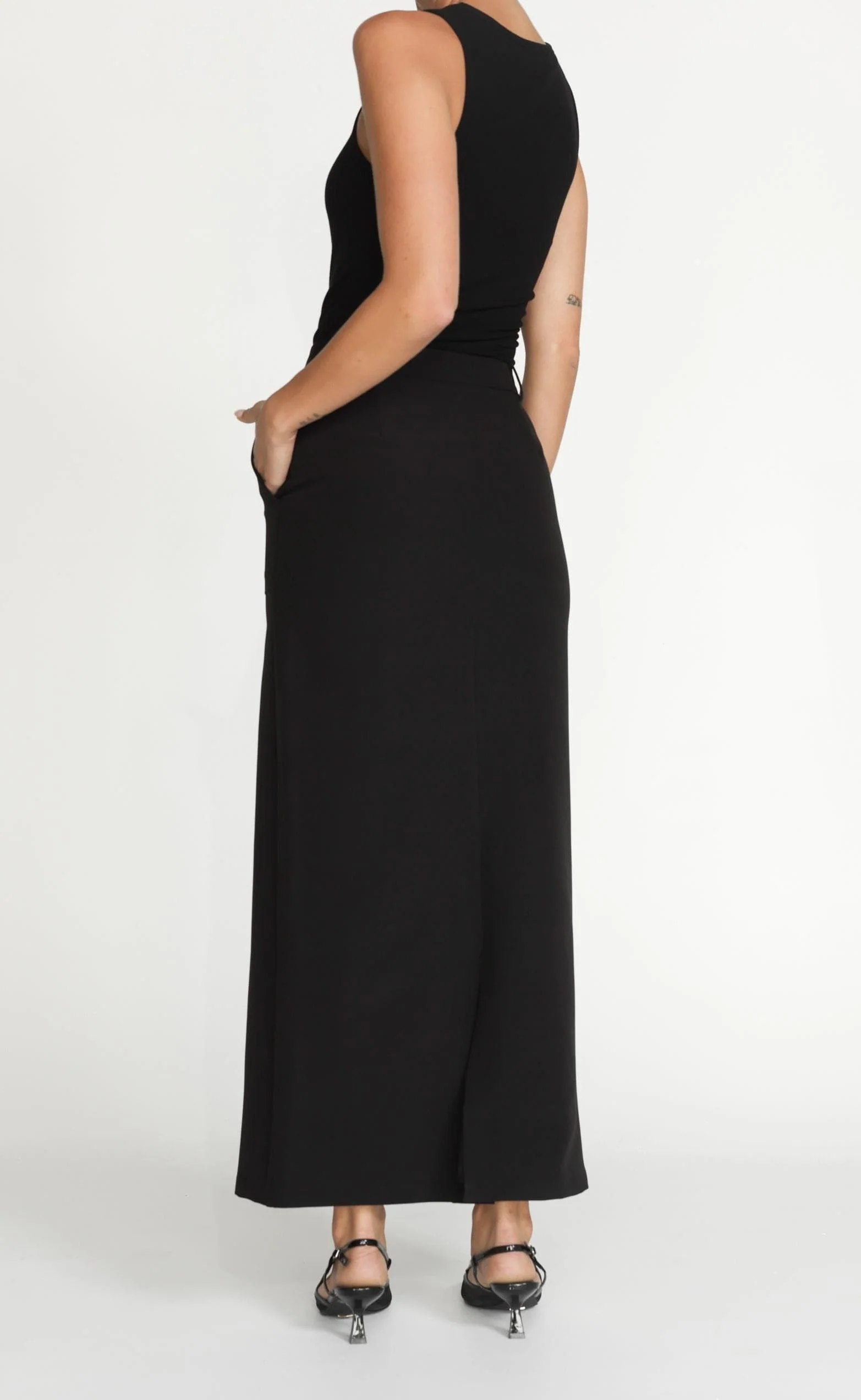Micaela Maxi Skirt (Black) - Image 3