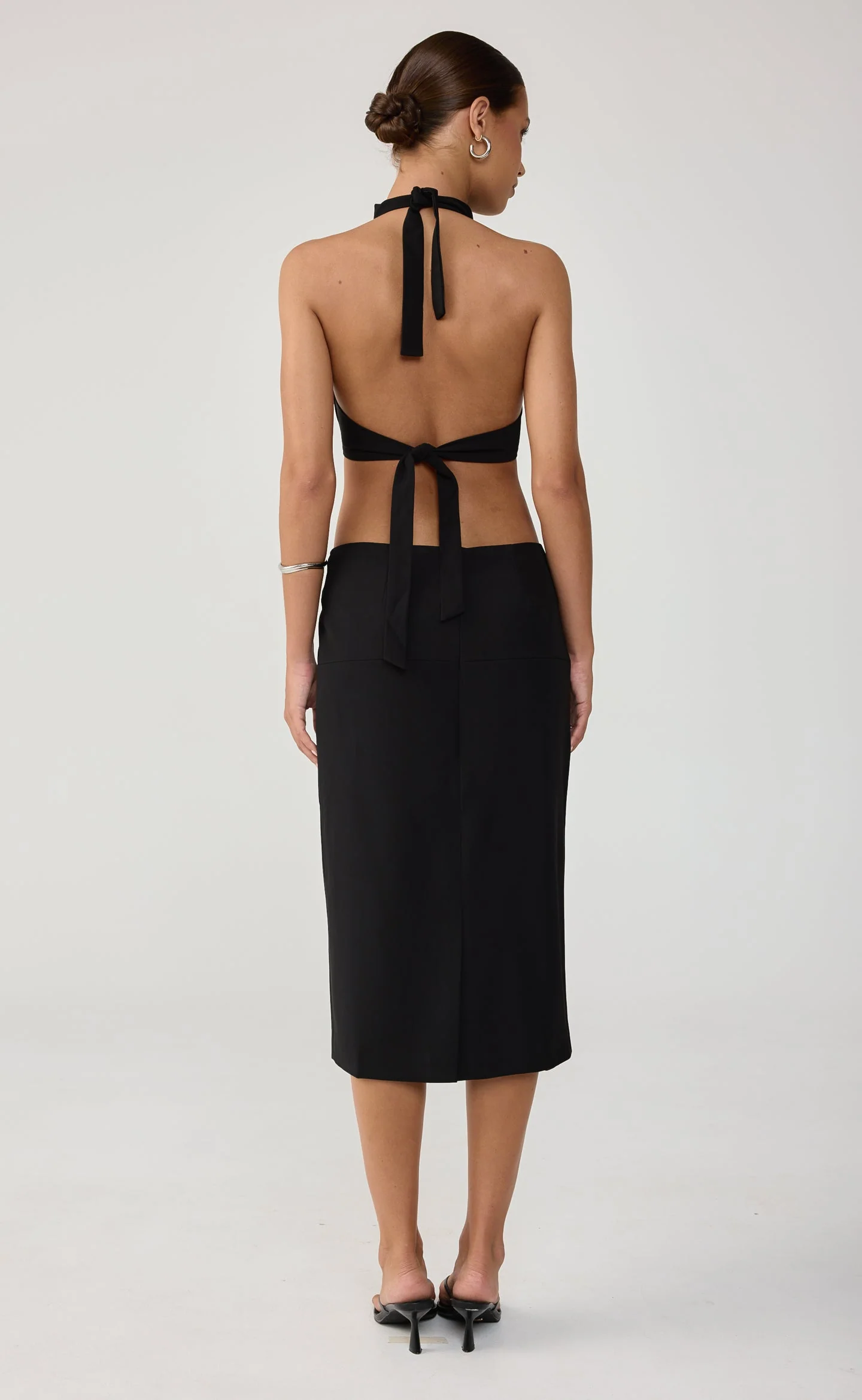Mon Amie Midi Dress (Black) - Image 4