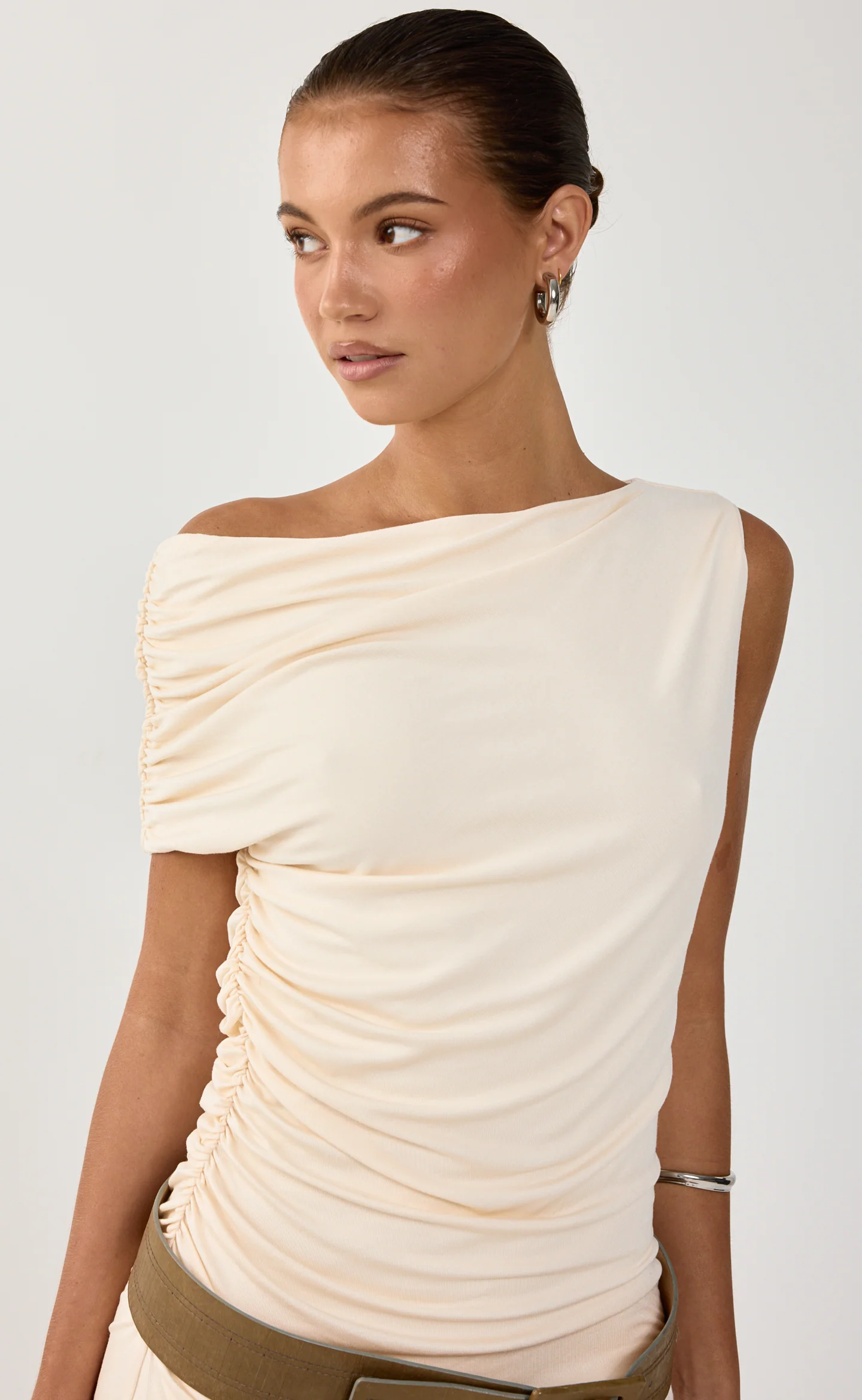 Murphy Mini Dress (Oat) - Image 2