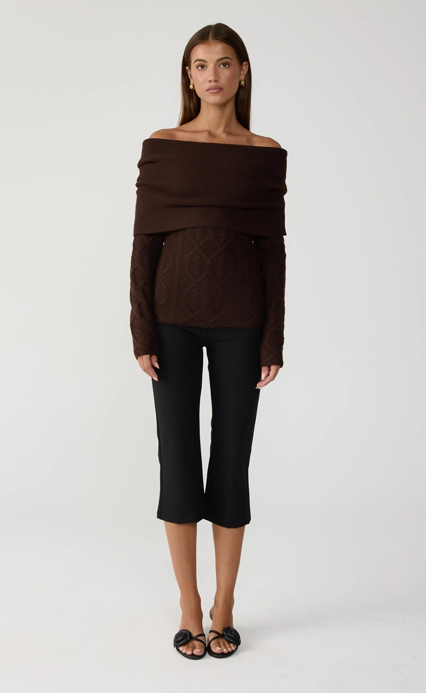 Pavati Long Sleeve Top (Chocolate Marle) - Image 3
