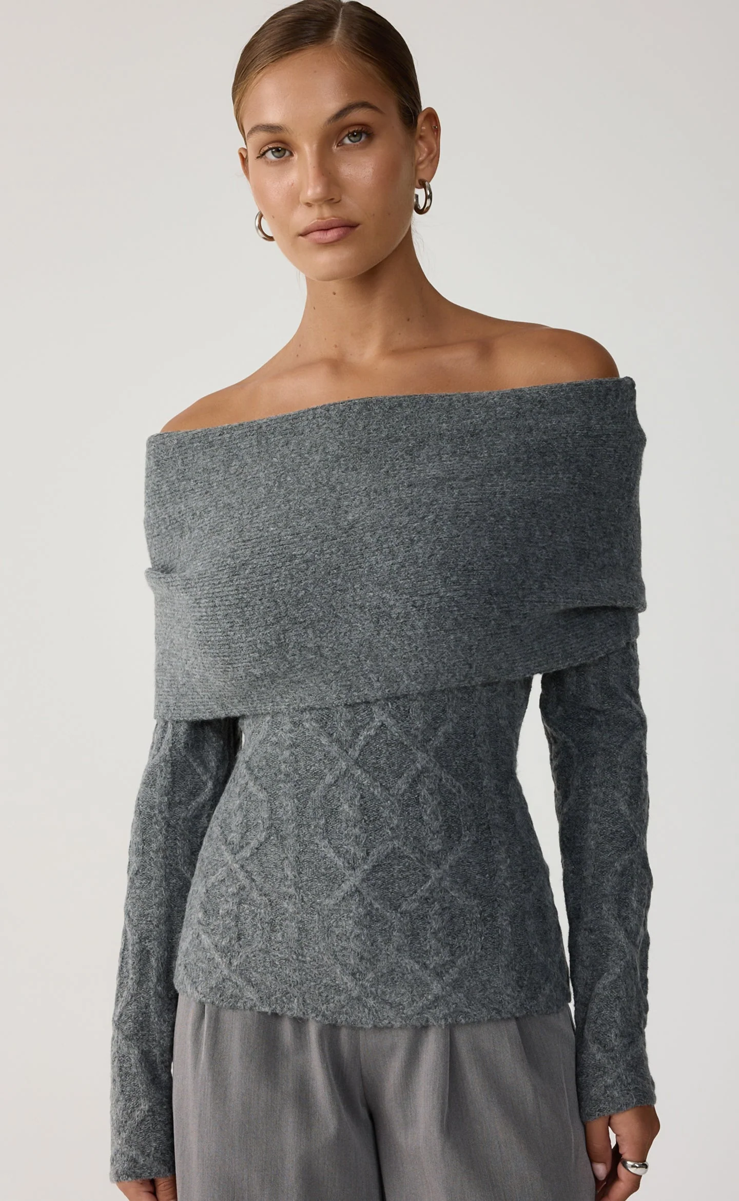 Pavati Long Sleeve Top (Slate Marle) - Image 3