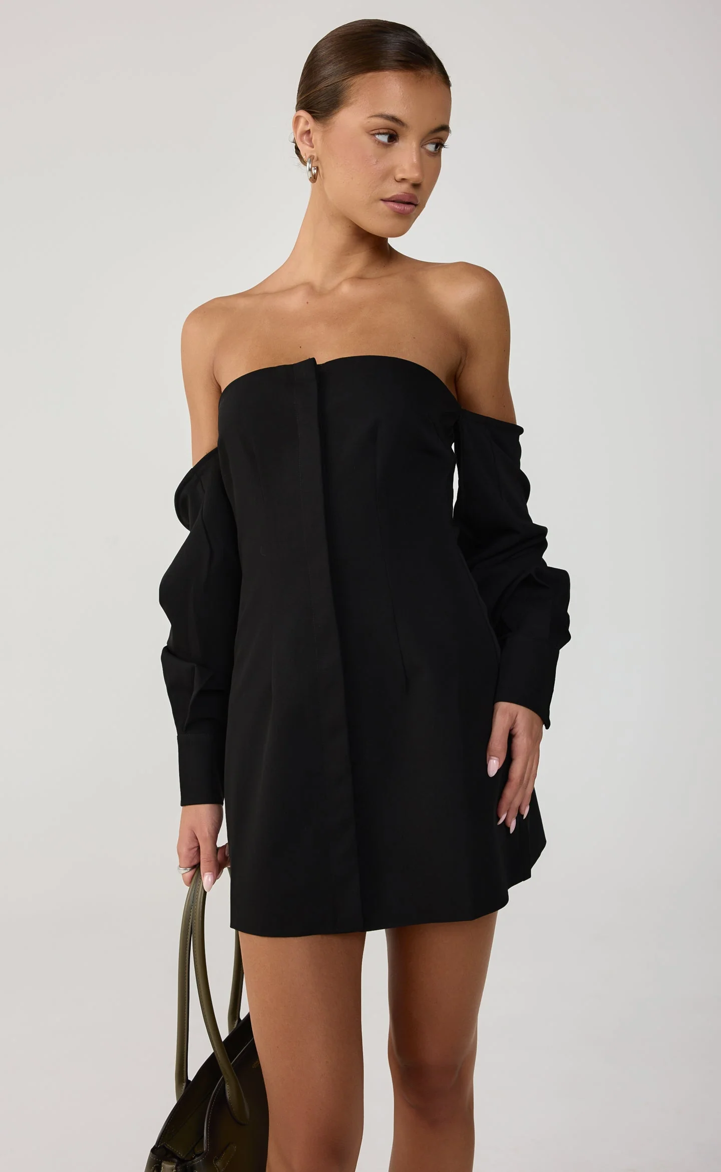 Raelynn Mini Dress (Black) - Image 2