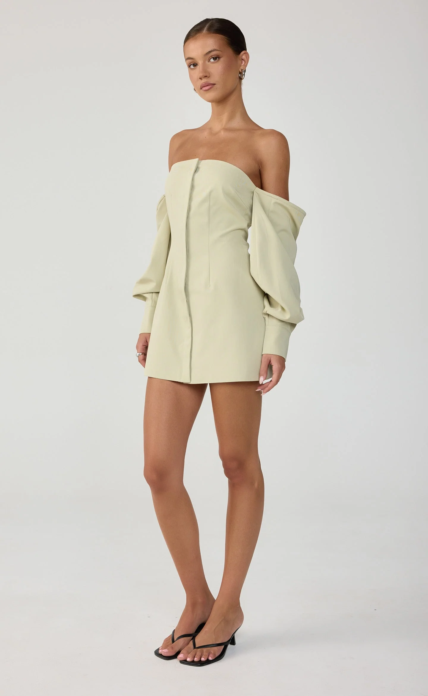 Raelynn Mini Dress (Sage) - Image 6
