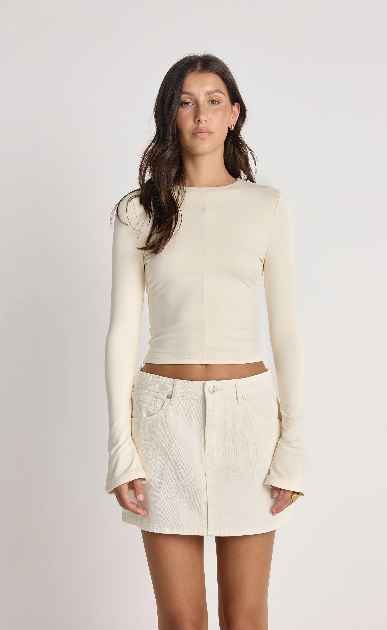 Riri Denim Mini Skirt (Desert Wash) - Image 5
